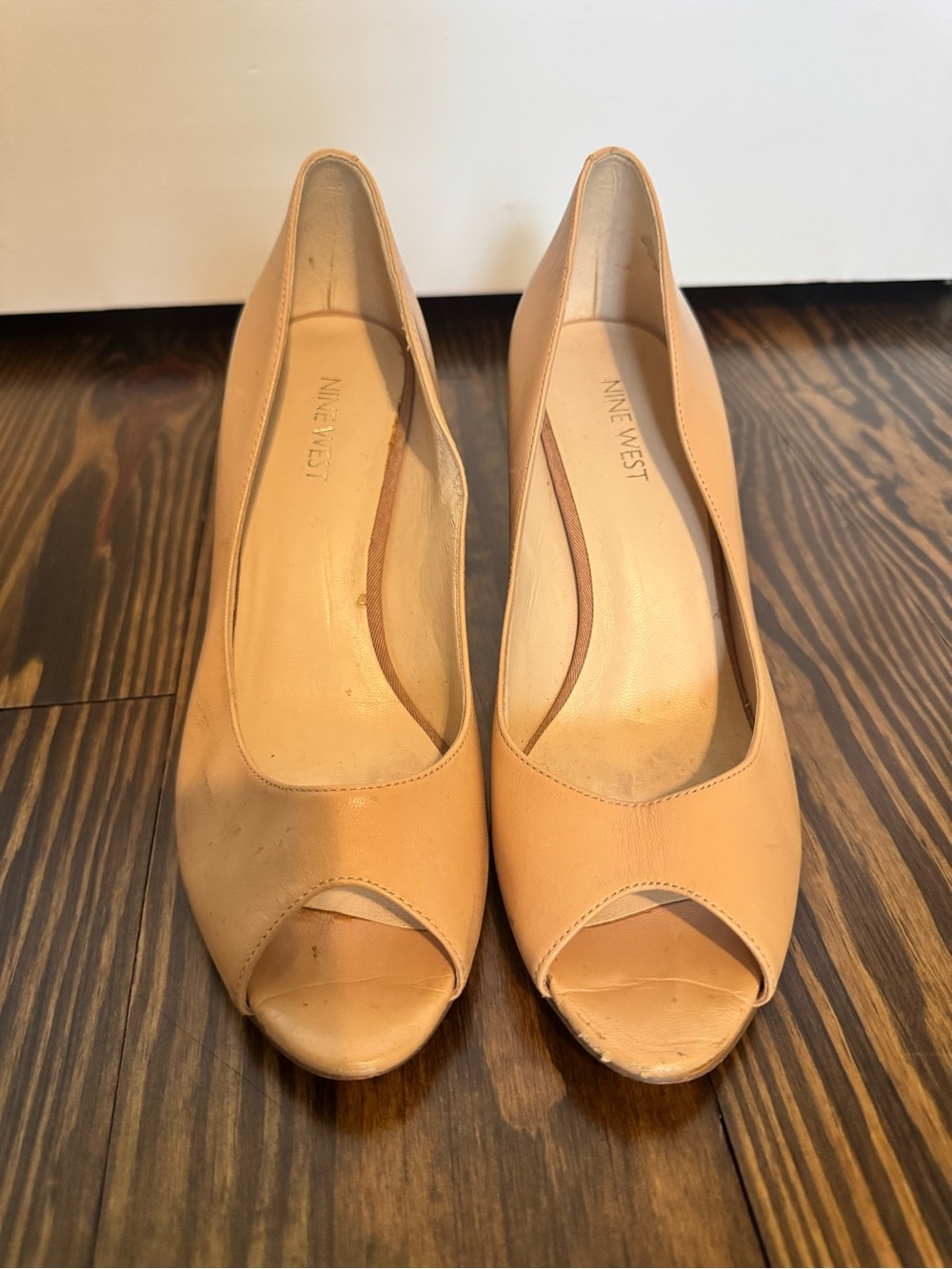 Nine West Women's Nude Peep-Toe Pumps